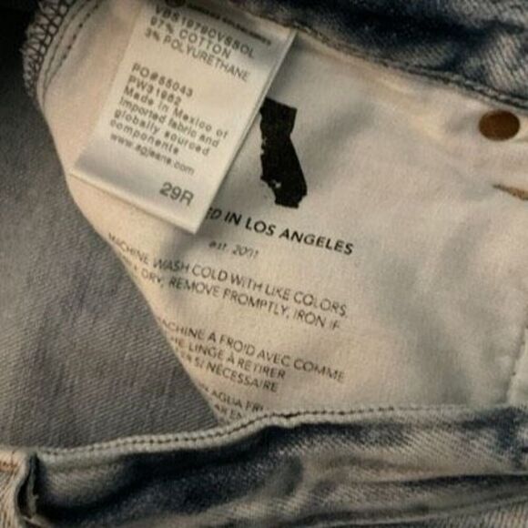 AG Contour 360 Alexis Straight High-Rise Vintage Fit Jeans (Size 29) - Picture 6 of 6